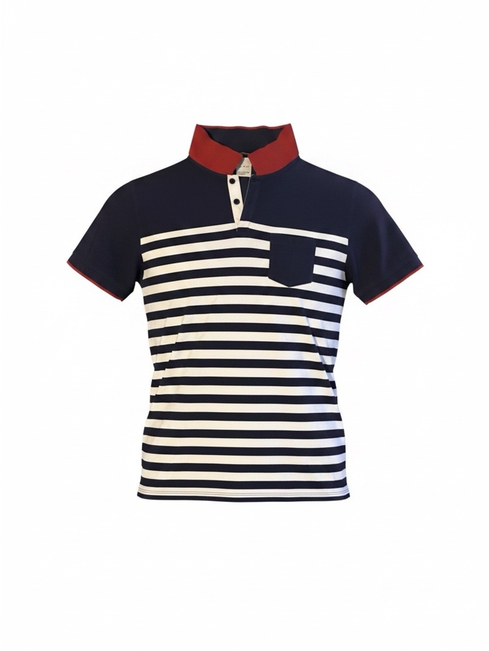 Zara Man striped short-sleeve polo